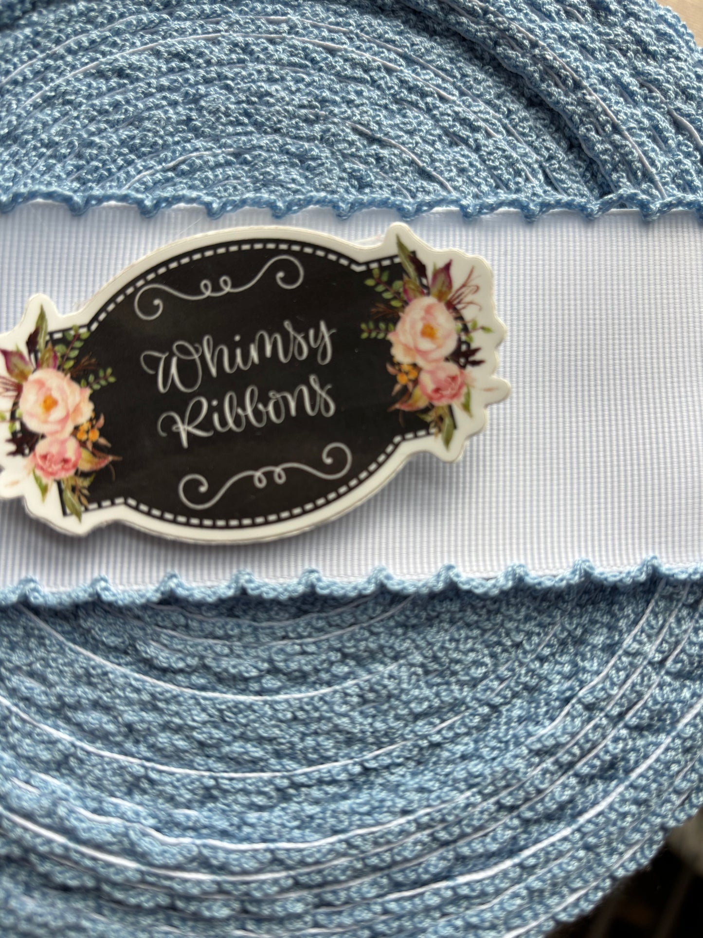 2 INCH WHITE W BLUEBIRD MOONSTICH