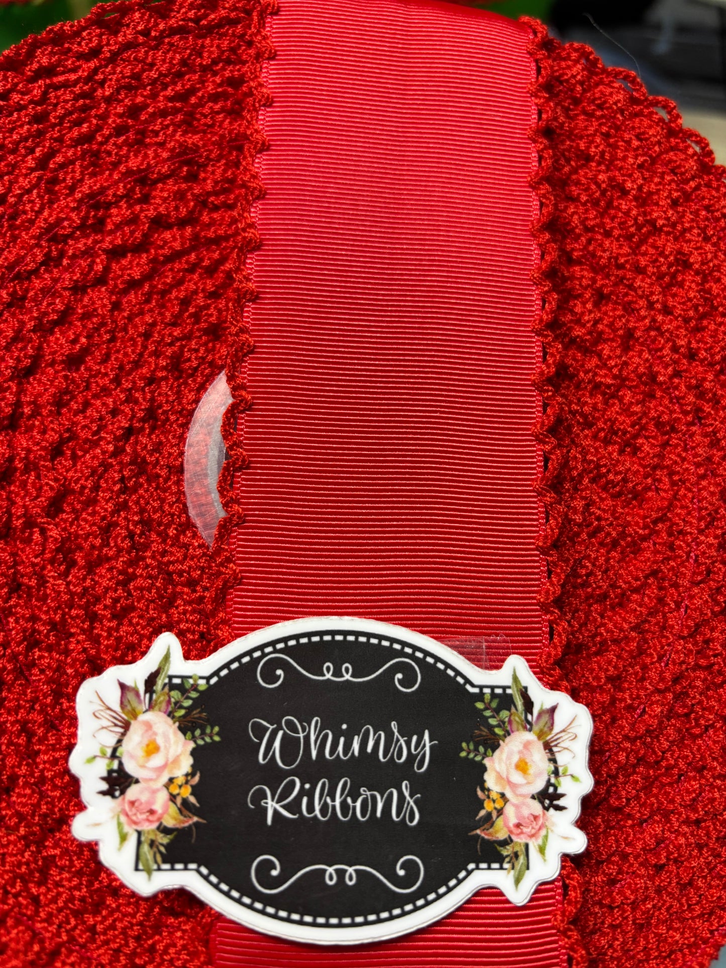 2 INCH RED ON RED MOONSTICH