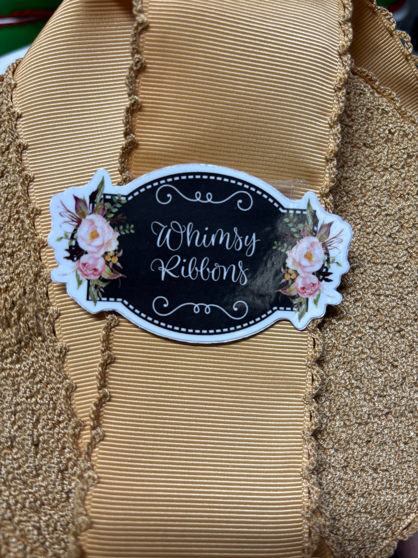 2 INCH OLD GOLD ON OLD GOLD MOONSTITCH