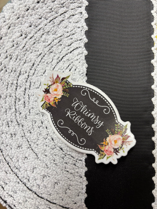 2.25 BLACK W WHITE MOONSTITCH