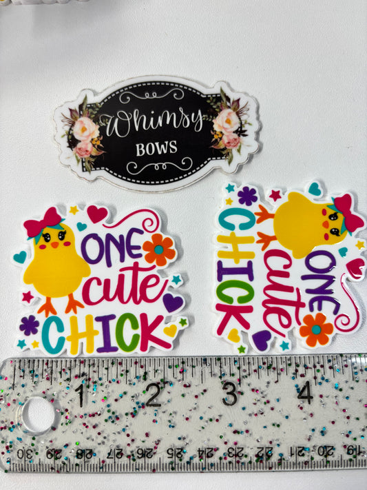 ONE CUTE CHICK LARGE RESIN