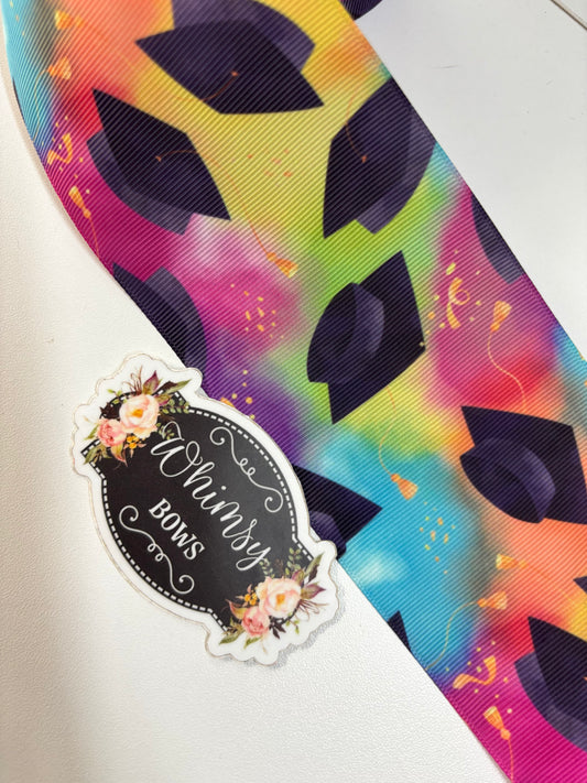 GRADUATION HATS 3 inch GROSGRAIN RIBBON