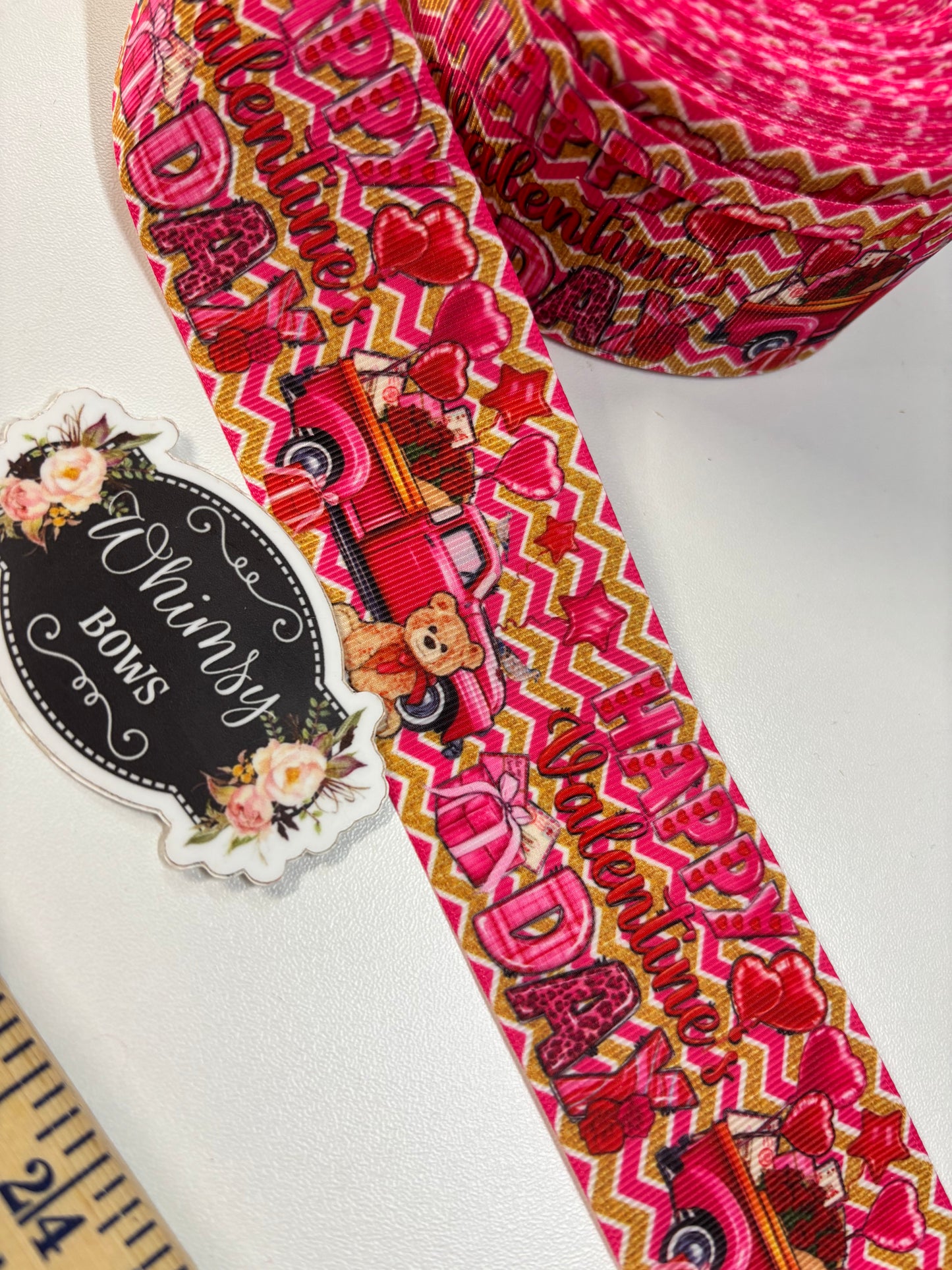 HAPPY VALENTINES DAY 2 Inch ribbon SALE
