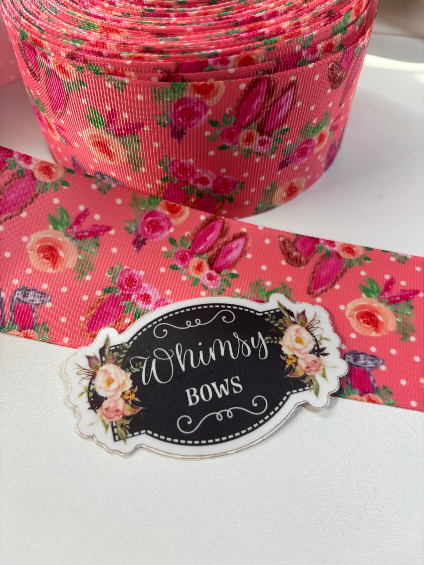 2 inch Bunny ears Easter ribbon