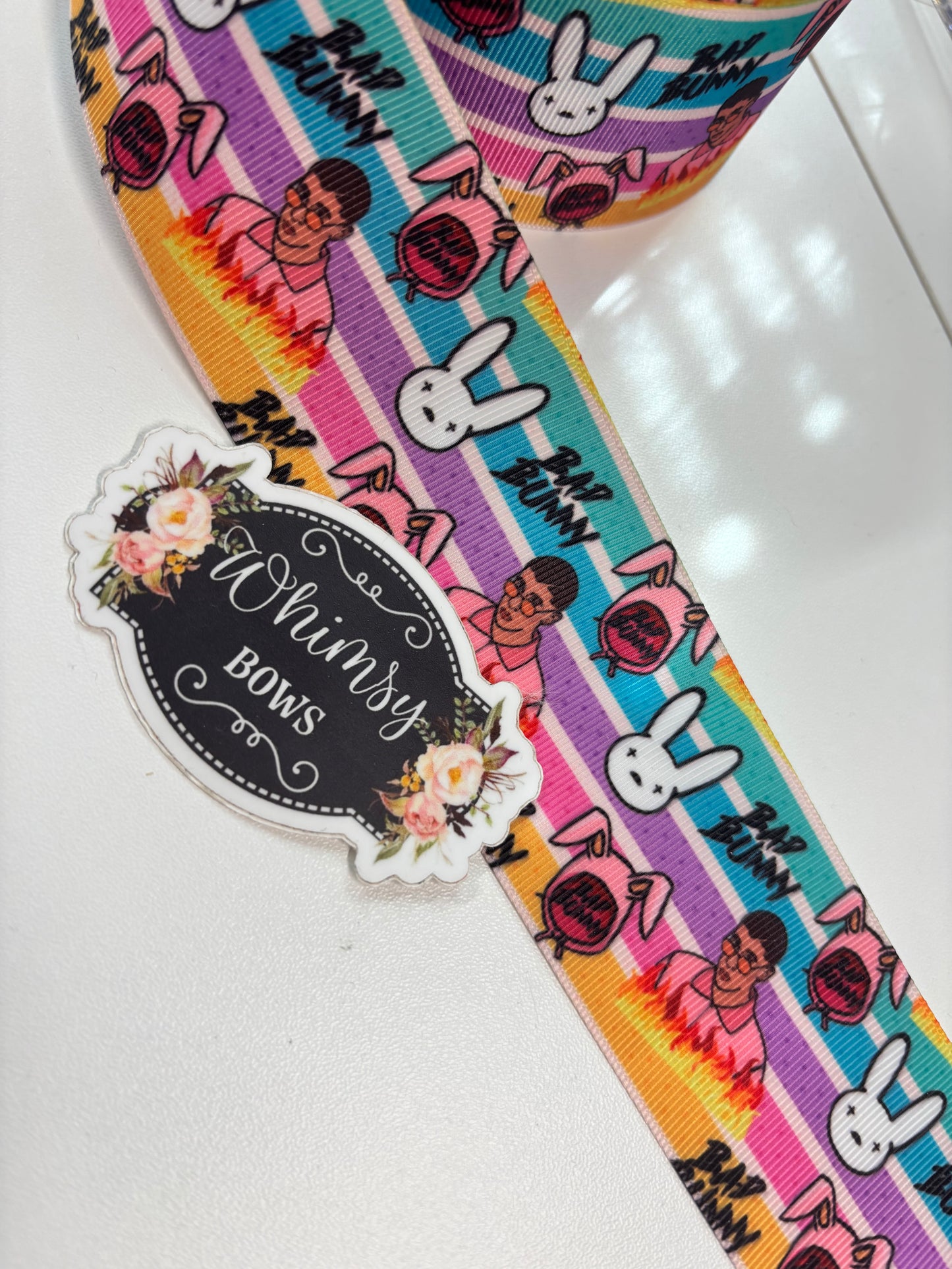 2 Inch BAD BUNNY  ribbon
