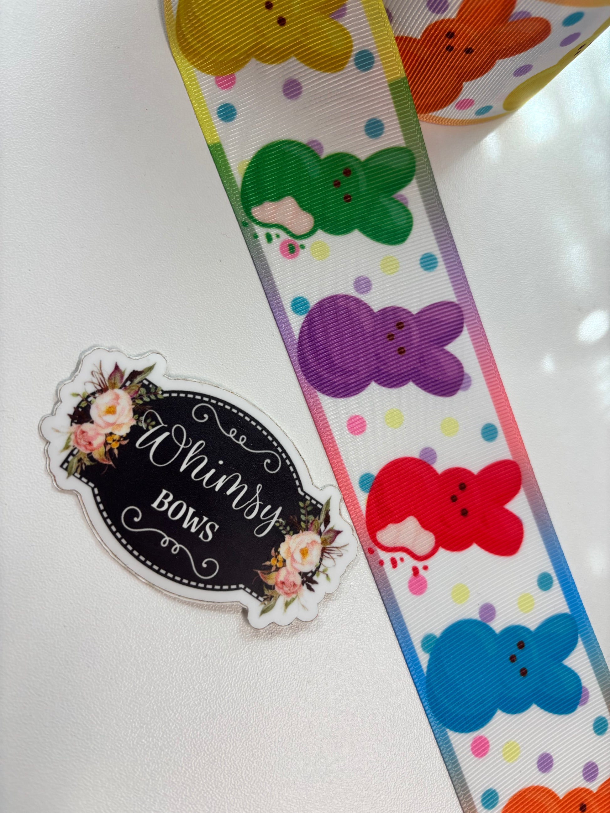 Whimsy Ribbon Blue 2 Inch PEEPS ribbon – Whimsy Ribbons and Bows