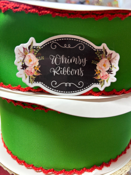 2.25 Classic green w red MOONSTICH