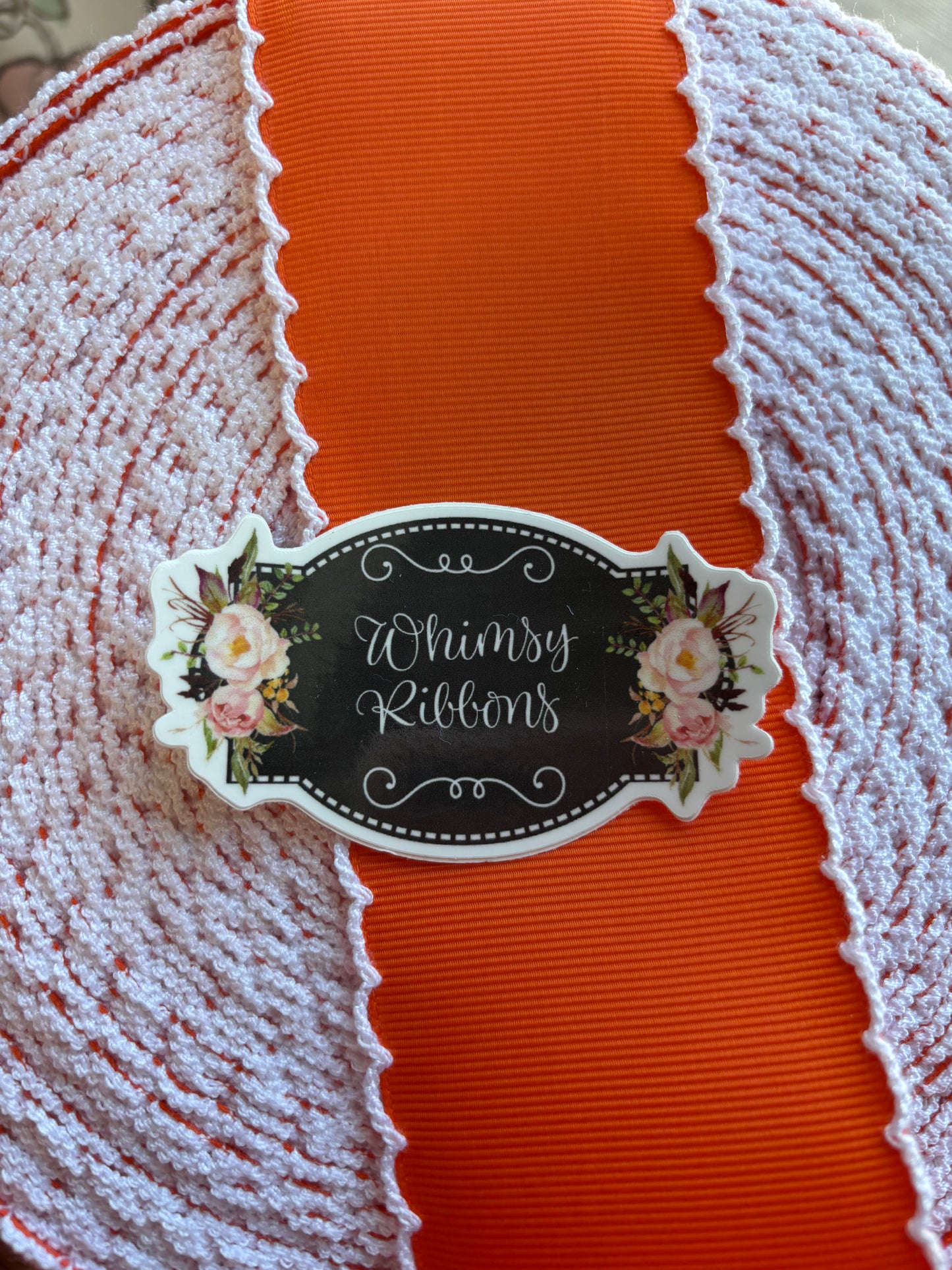 2.25 Torrid Orange with white stitching