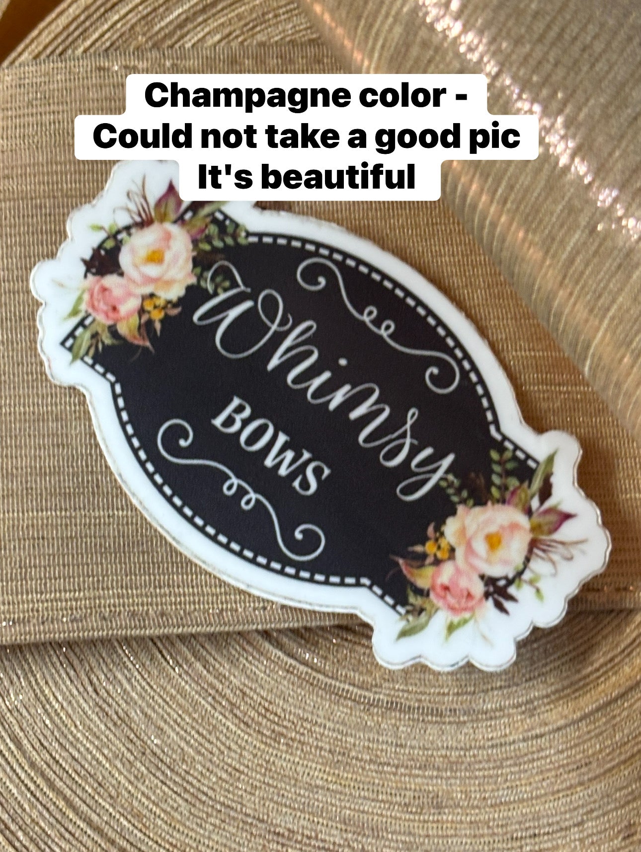 3 INCH CHAMPAGNE SOFT METALLIC