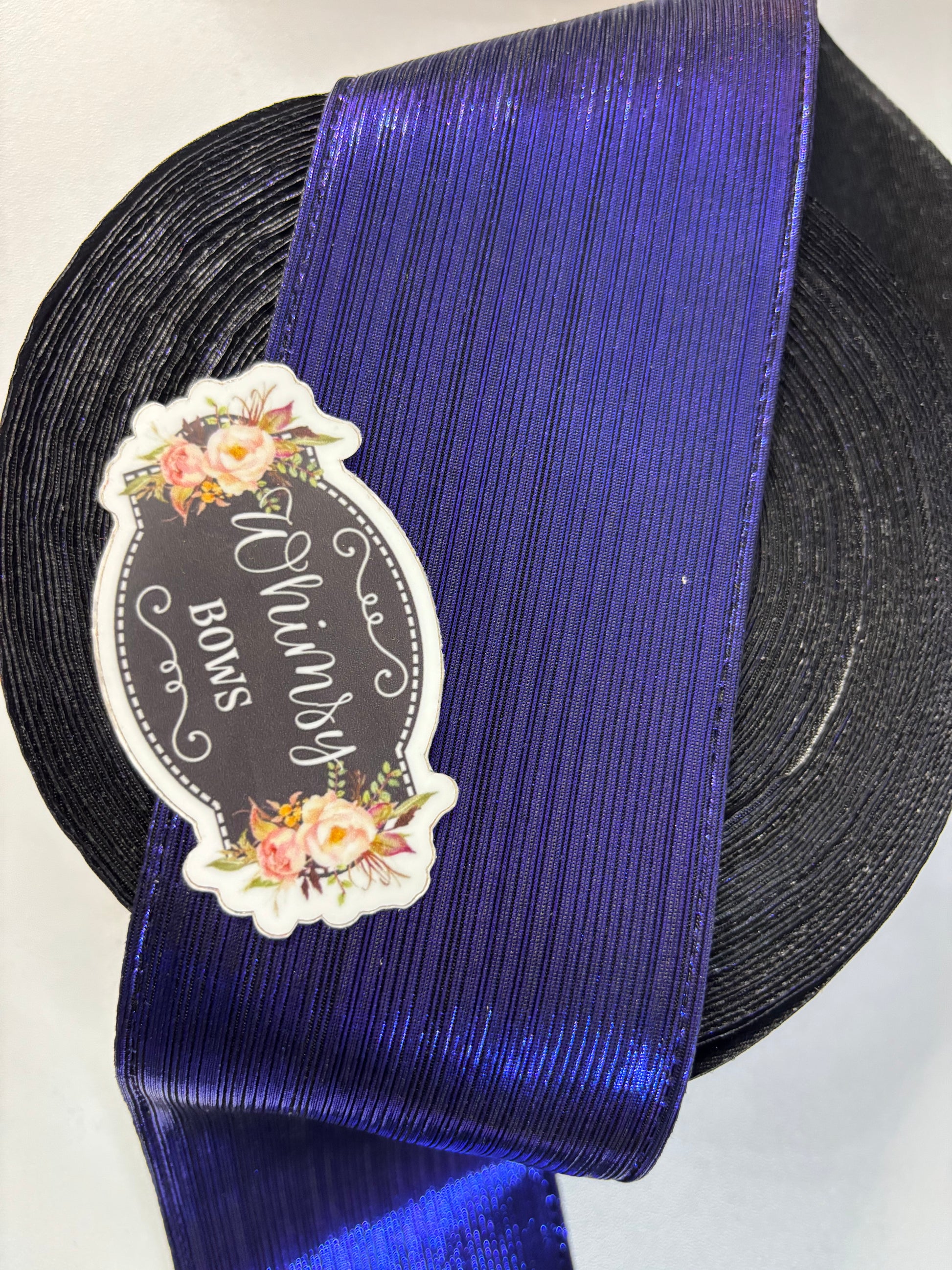 Whimsy Ribbon Blue 3 INCH BLUE VIOLET SOFT METALLIC – Whimsy Ribbons and Bows