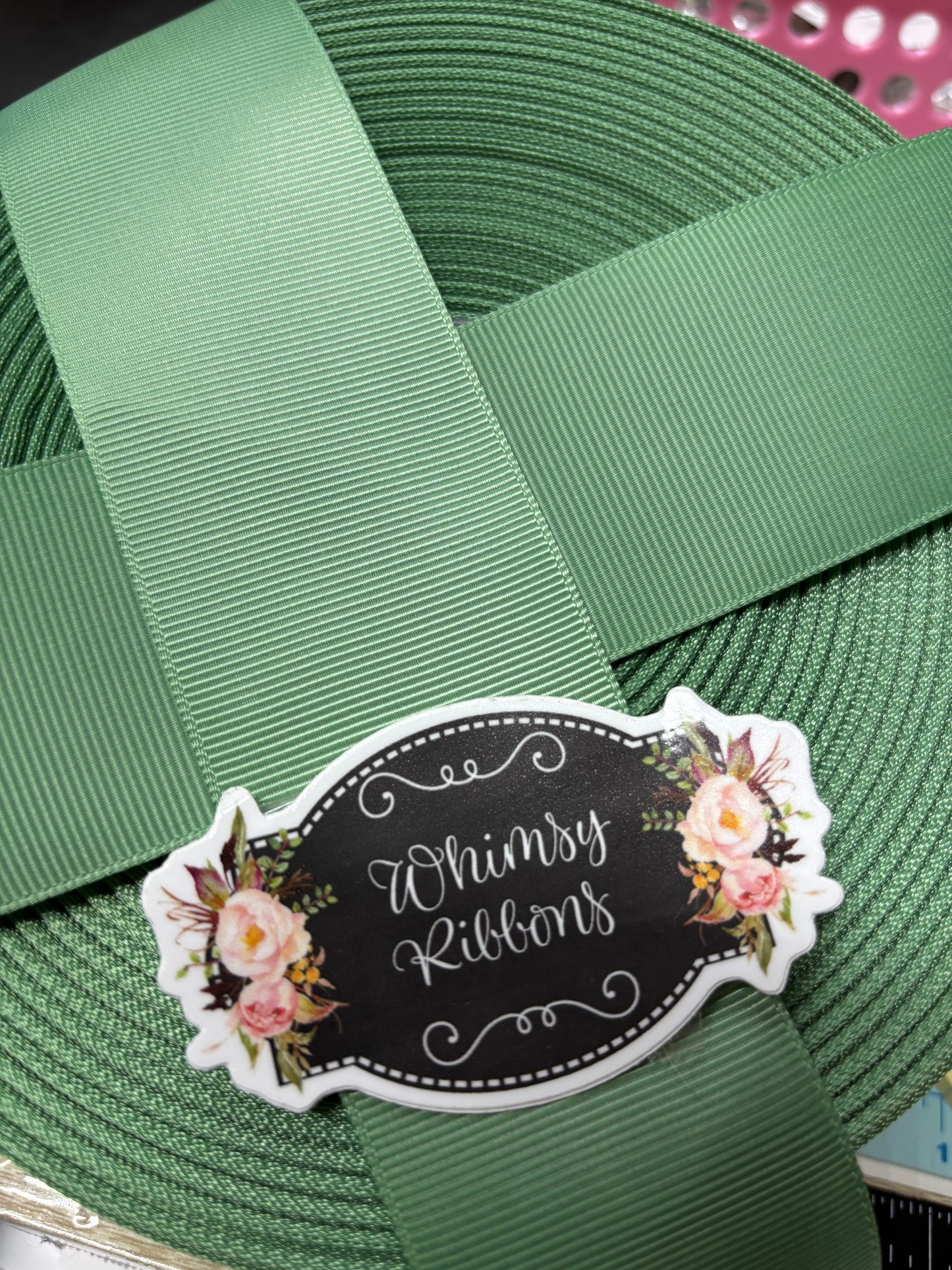 1.5 SAGE SOLIS GROSGRAIN 5 yard roll