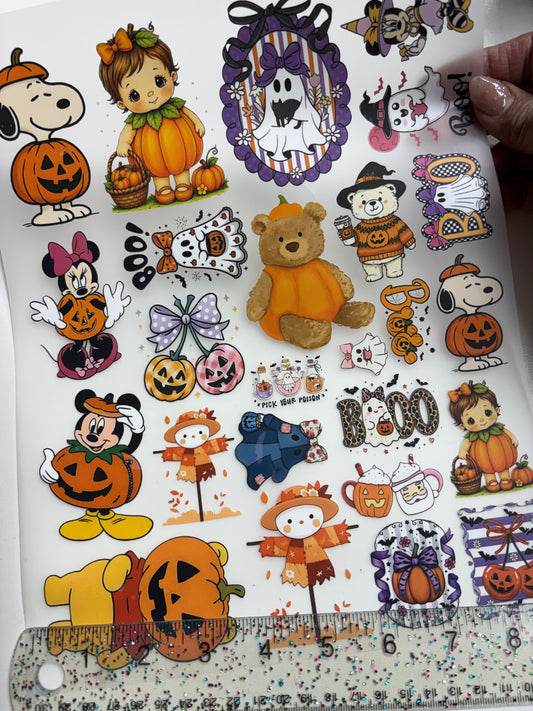 DTF HALLOWEEN FULL SHEET  9x11