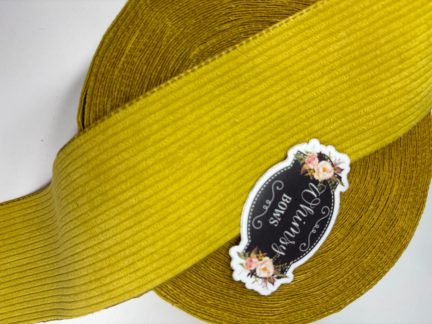 3 INCH CORDUROY MUSTARD YELLOW