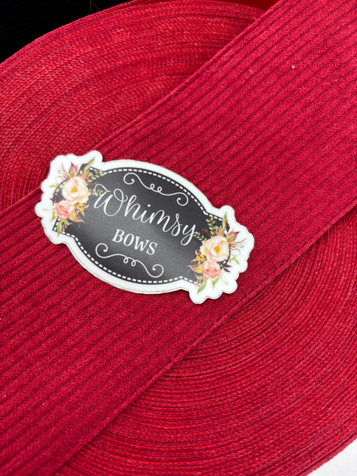 3 INCH CORDUROY DARK RED