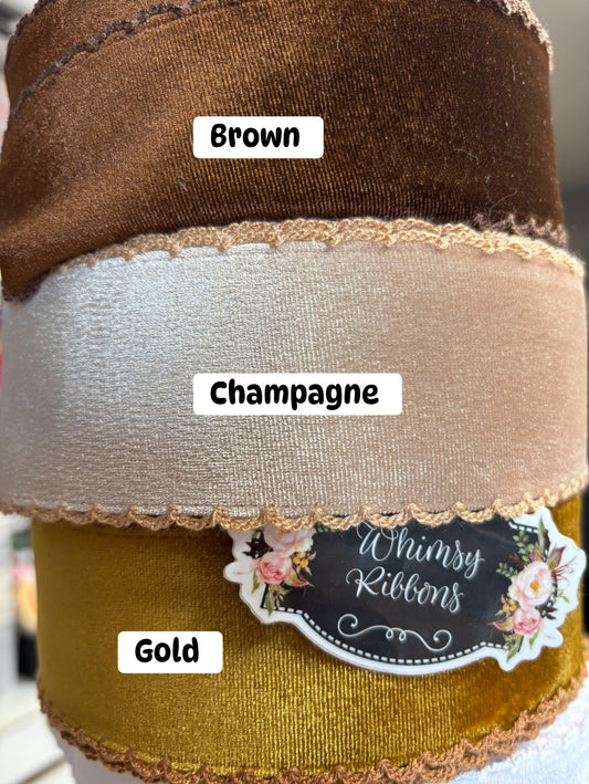 VELVET 3 inch - choose colors and yards