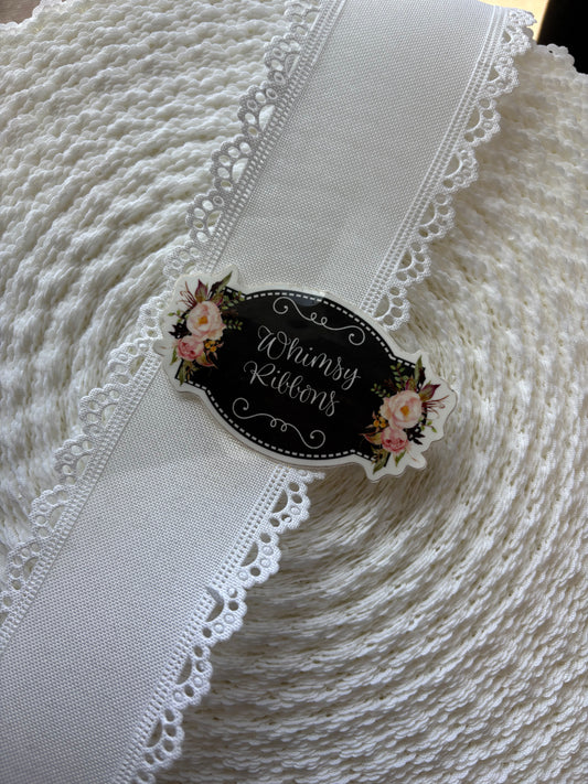 2.5 LACE SCALLOPED CANVAS - choose color and yards