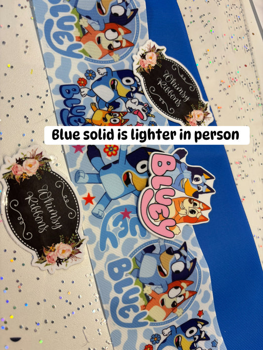 3 INCH BOW KITS  SALE PRICE - PRINT / RESIN CENTER AND SOLID  BOW KIT - CHOOSE DESIGN
