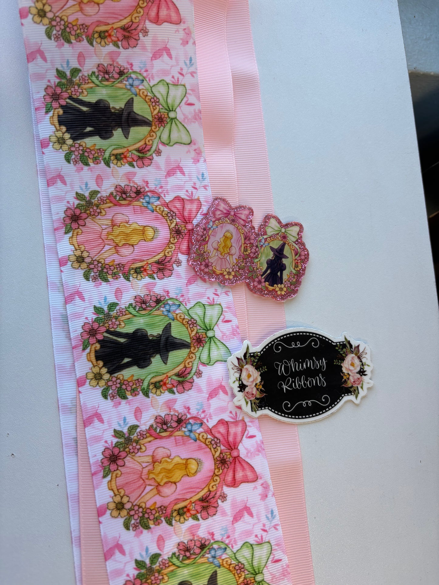 3 INCH BOW KIT - PRINT / RESIN CENTER AND SOLID  BOW KIT - CHOOSE DESIGN