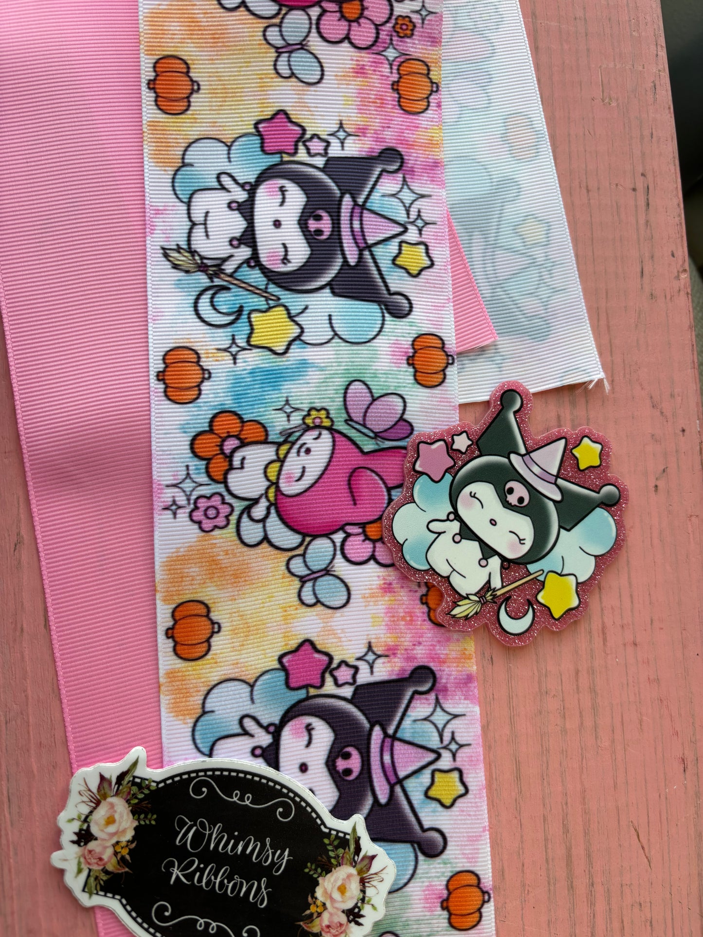 3 INCH BOW KIT - PRINT / RESIN CENTER AND SOLID  BOW KIT - CHOOSE DESIGN