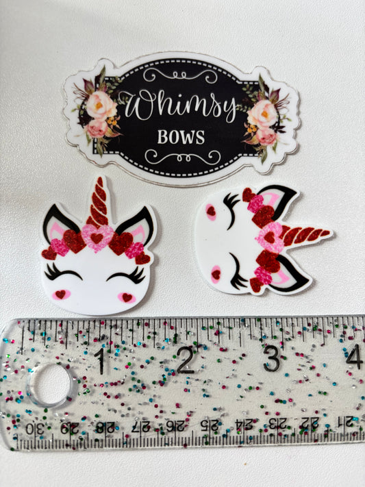 UNICORN VALENTINES    RESIN SMALL