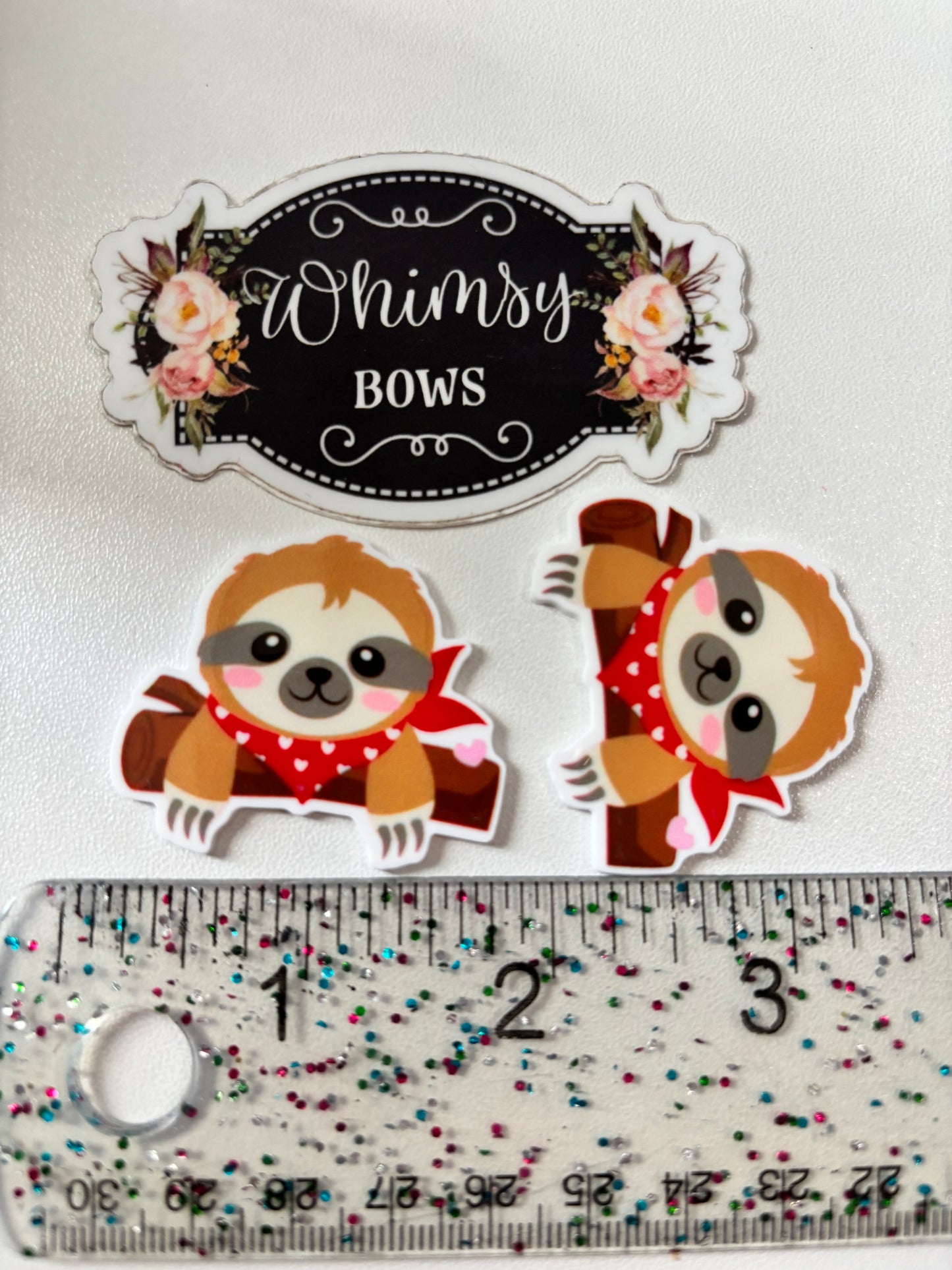 SLOTH VALENTINES    RESIN SMALL