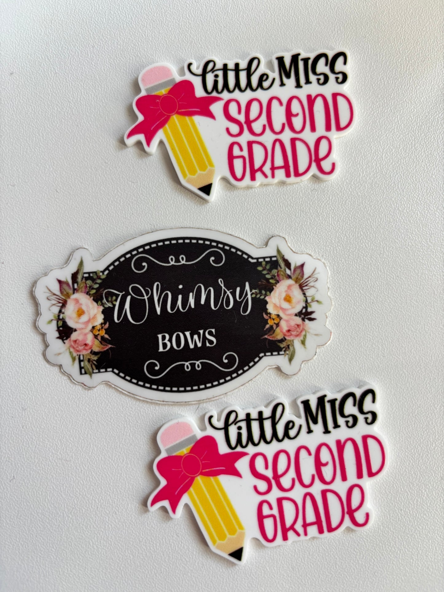 LITTLE MISS SECOND  GRADE - back to school LARGE RESIN