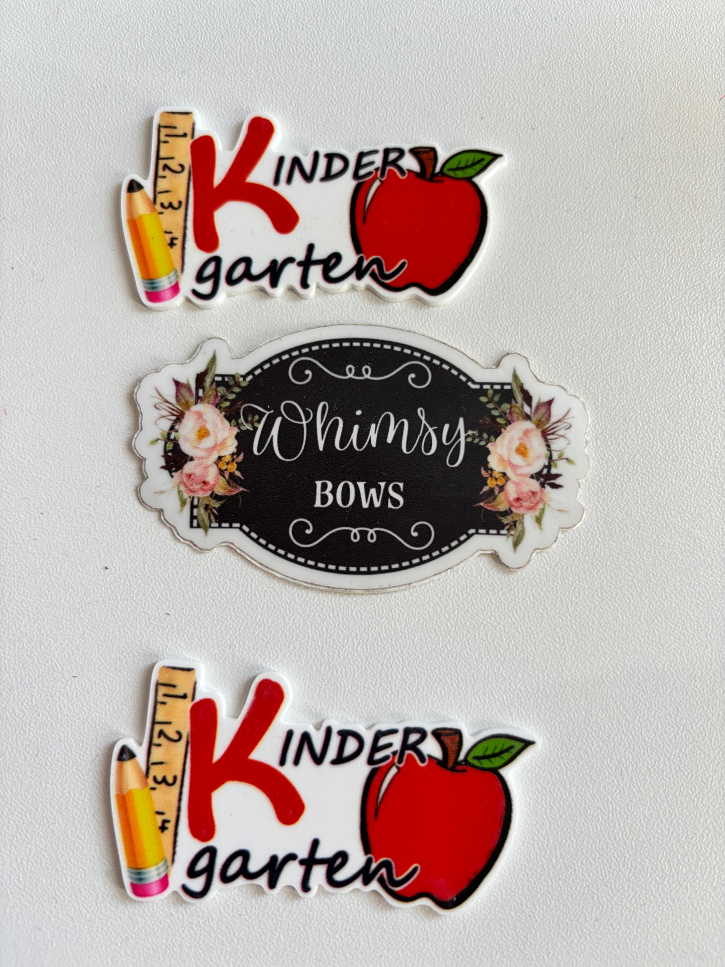 Kindergarten apple - back to school LARGE RESIN
