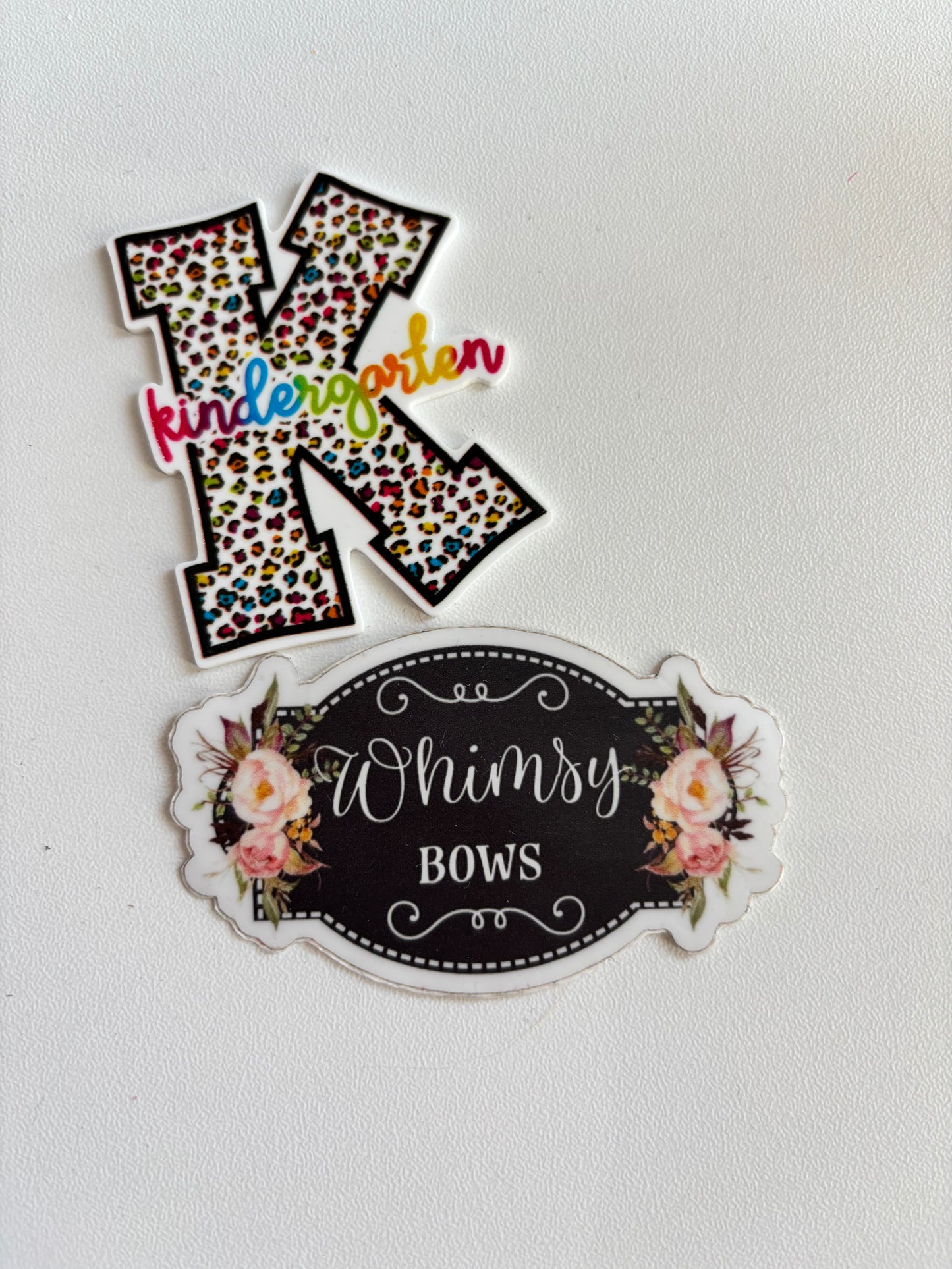 K IS FOR KINDERGARTEN  - back to school LARGE RESIN