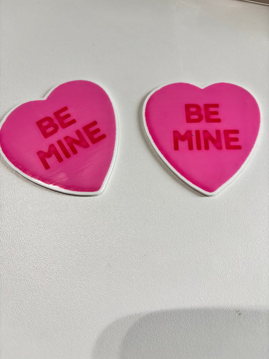 BE MINE HEART  VALENTINES LARGE RESIN -