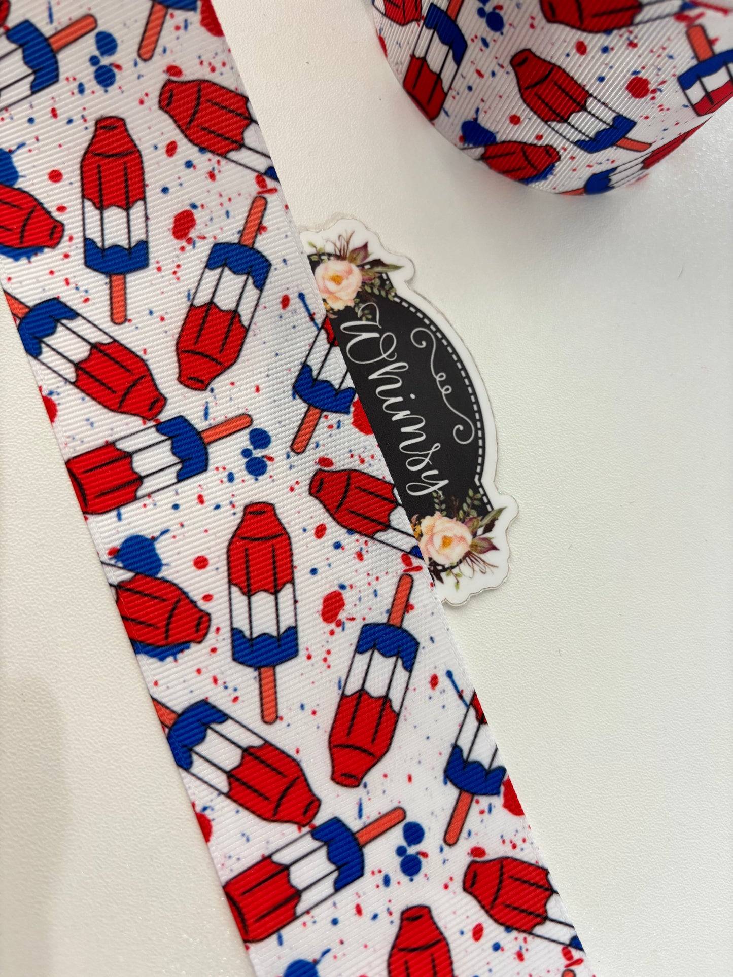 BOMB POP Fourth of July   2 inch Ribbon