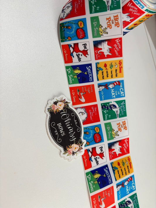 DR SEUSS CAT IN THE HAT   RIBBON 3 INCH