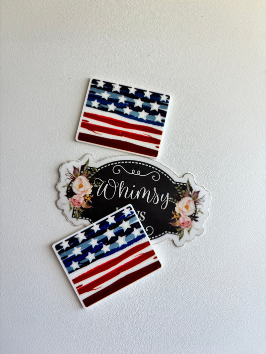 Flag Fourth of July  small  Resin