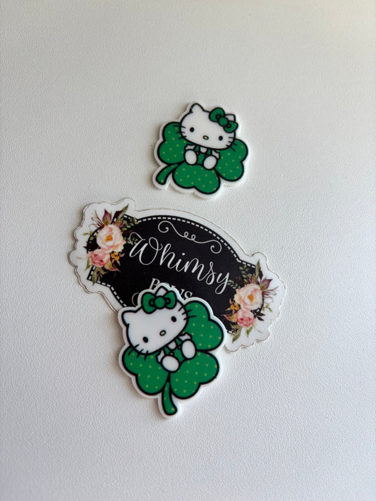 HELLO KITTY st Patrick's day   small  Resin