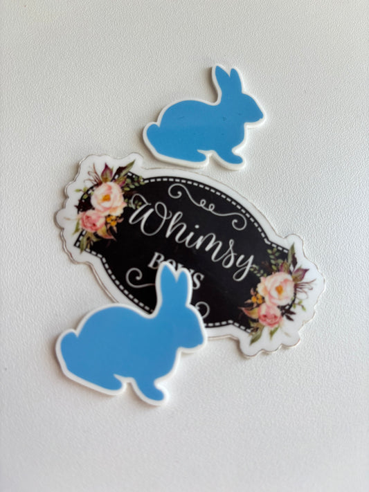 BLUE BUNNY   Easter   small  Resin