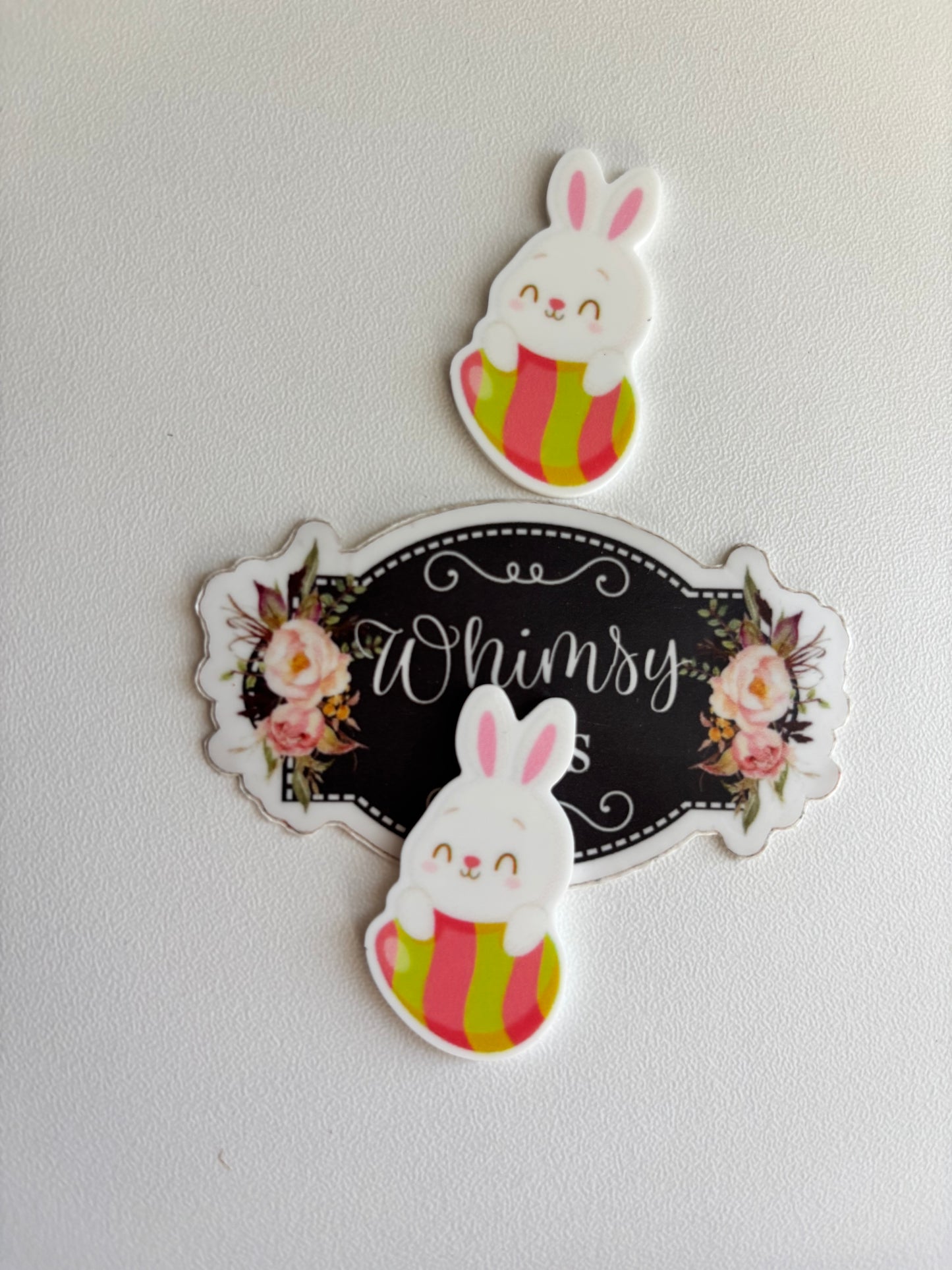 Bunny w Easter eggs small  Resin