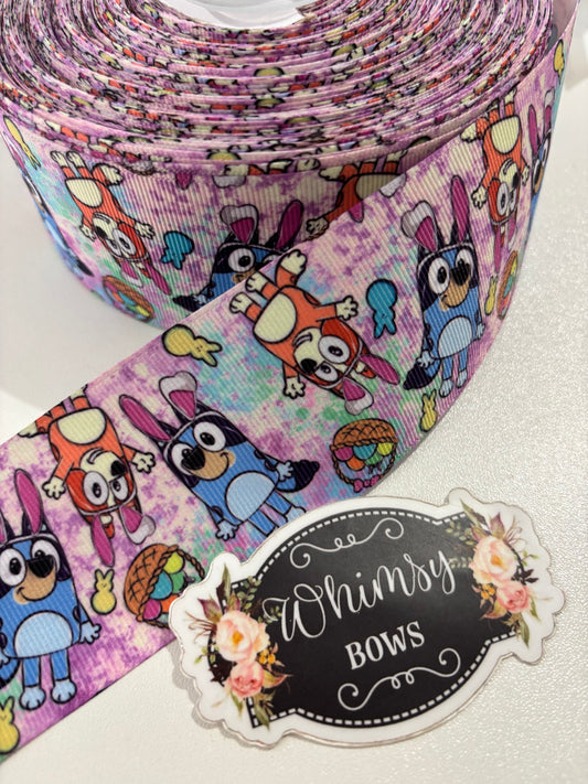 BLUEY EASTER   2 inch Ribbon