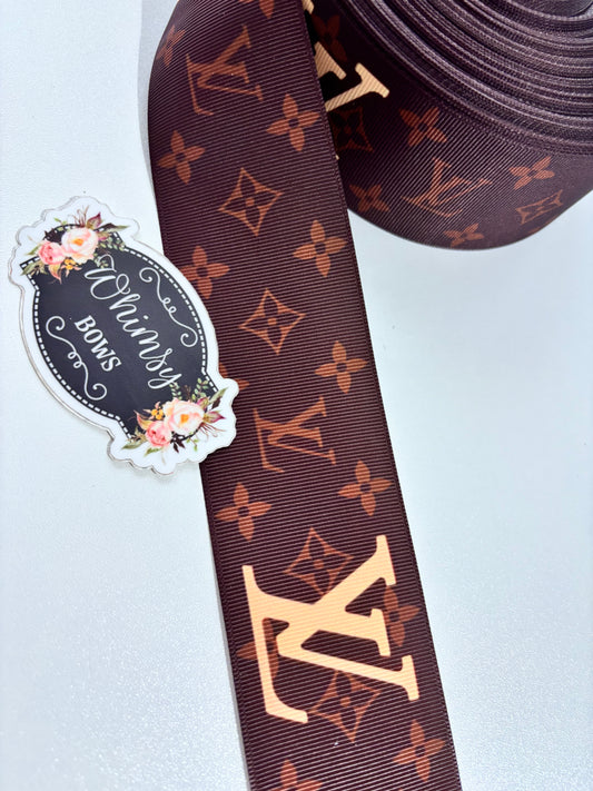 DESIGNER INSPIRED L  V  2 inch Ribbon