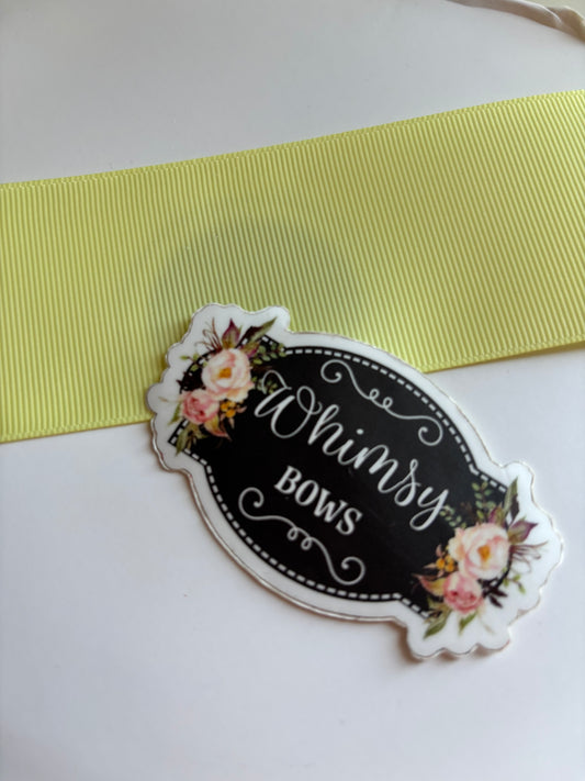 BABY MAIZE (light yellow )  COLOR 3 inch grosgrain ribbon - 5 yard roll