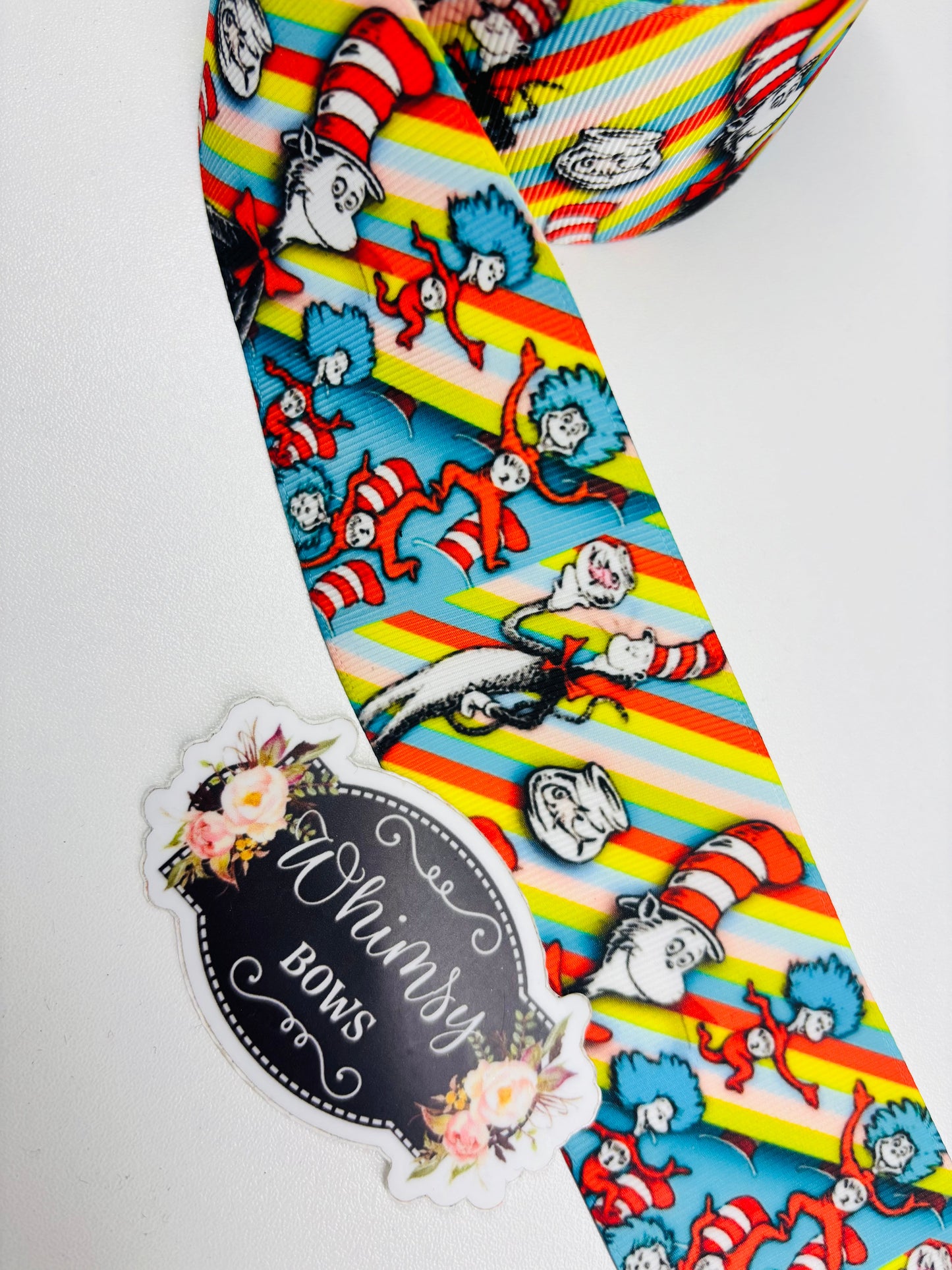 CAT & THE HAT  3 INCH RIBBON