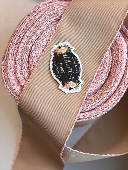 1.5. TAN WITH LIGHT PINK  STITCHING