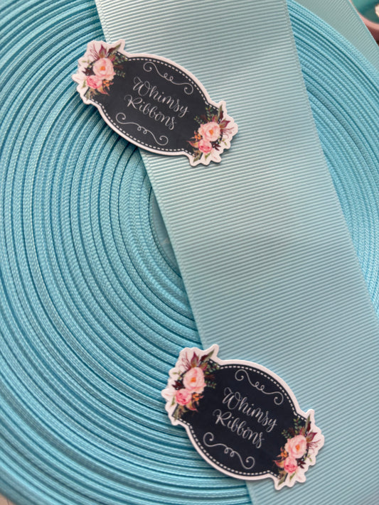 1.5 inch LIGHT BLUE solid grosgrain  5 YARD ROLL $2