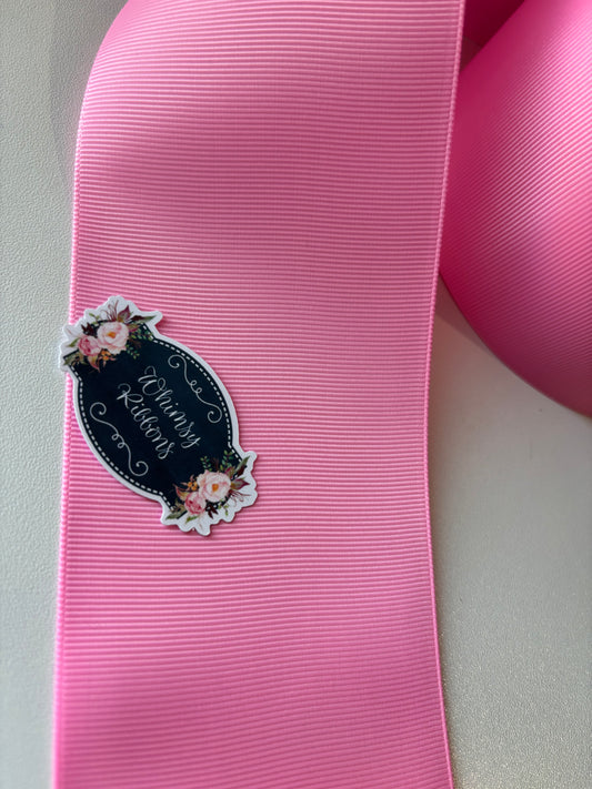 1.5 inch GERANIUM pink solid grosgrain  5 YARD ROLL $2