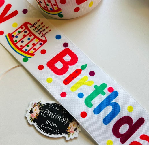BIRTHDAY 3 INCH RIBBON SALE PRICE