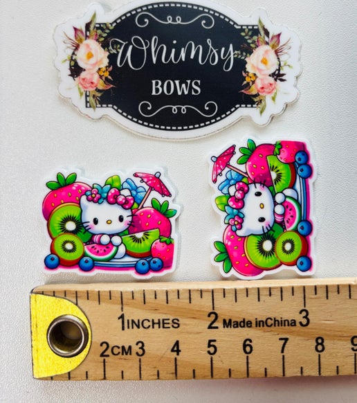 Hk Ribbon HK FRUITS PINK SMALL – Whimsy Ribbons and Bows