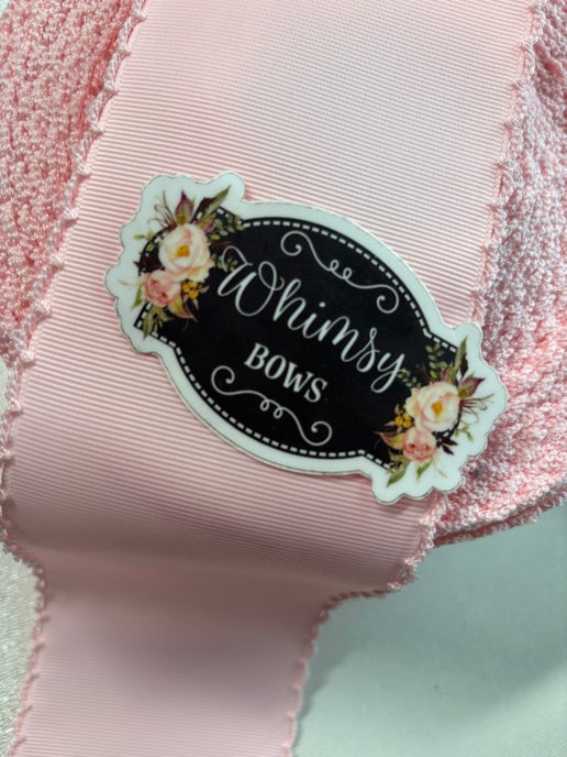 1.5. Light pink w light pink stitching ribbon