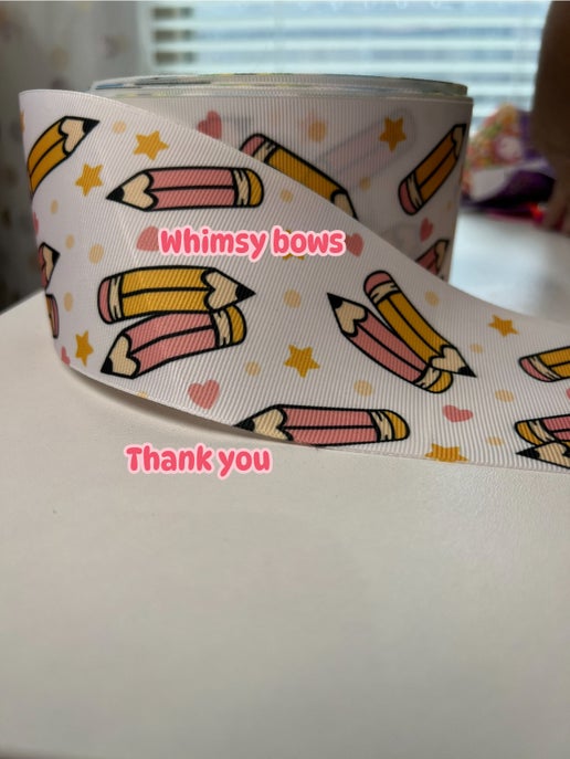 TWO PENCILS 3 INCH RIBBON