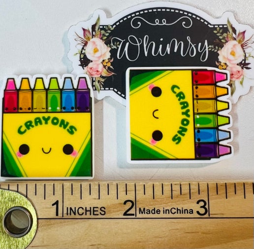 Crayon boxes resin centers