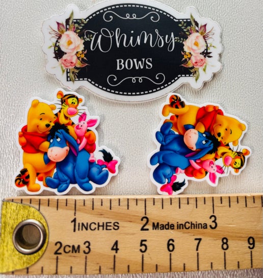 Pooh bear and friends small resin