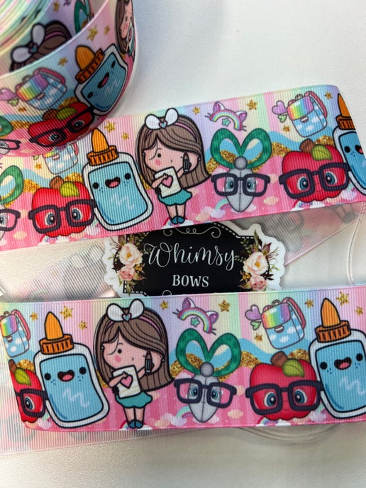 2 INCH SCHOOL SUPPLIES CUTE GIRL  SALE PRICE