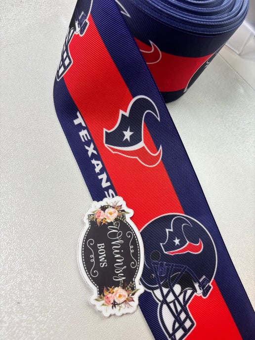 HOUSTON TEXANS 3 INCH PRINTED RIBBON